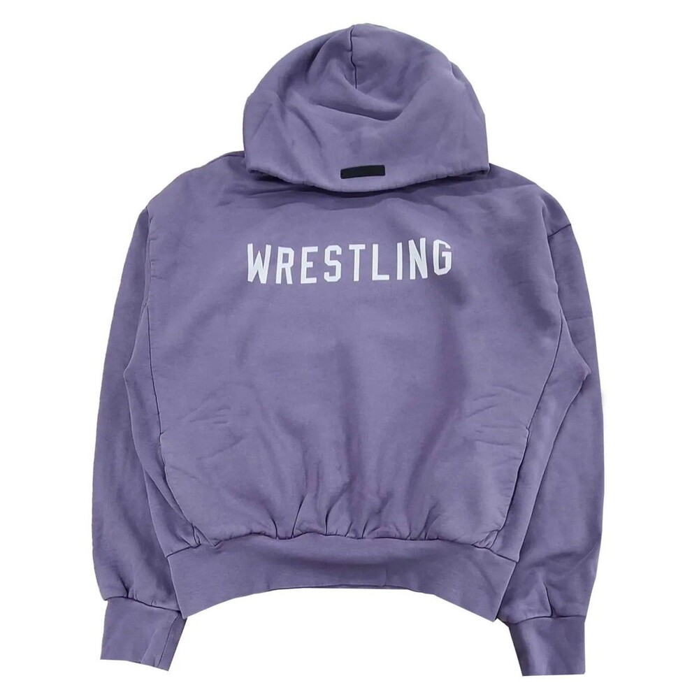 Fear of God Essentials Wrestling Hoodie Lavender Free Shipping Included